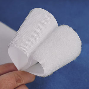 Ventes en gros de bandes auto-adhésives tissées imperméables à crochets et boucles pour la couture, accessoires vestimentaires, blanc, support OEM ODM - Product Image 5