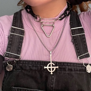Collana Ghost Nameless da uomo, con croce Ghoul Band, simbolo Papa Emeritus, maschera, Grucifix, poster, gioielli - Product Image 4