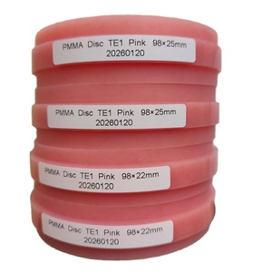 Disque PMMA monocouche rose 98 mm, <span class=keywords><strong>prix</strong></span> usine, résine biocompatible pour fraisage CAD/CAM, pour prothèse complète et prothèse temporaire - Product Image 6