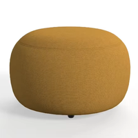 Pouf en tissu au design moderne de 65 cm avec structure en bois et métal + mousse haute densité, chaise pouf à usage commercial, tabourets et ottomanes
