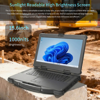 Nuovo Notebook Industriale Rinforzato da 15.6 Pollici per Esterni, 1000 NITS, GPS, Impronta Digitale, 16GB RAM, Intel I5, SSD, Impermeabile