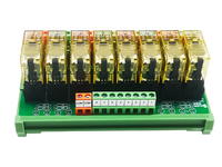Module de relais de puissance 220VAC RJ2S-C-D24, 8 canaux de sortie numérique, module de relais à vis, contact haute puissance, théorie électromagnétique