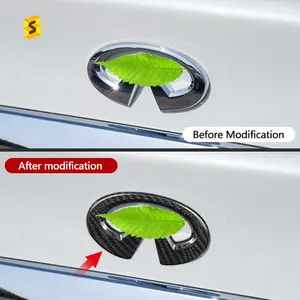 Shasha Exteriorzubehör aus Kohlefaser Kohlefaser-Autoreifunktions-Schutz-Kits für Infiniti Q50 Q60