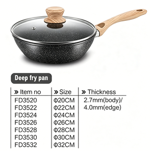 <span class=keywords><strong>Set</strong></span> di <span class=keywords><strong>Pentole</strong></span> e <span class=keywords><strong>Padelle</strong></span> di Lusso per Cucina a <span class=keywords><strong>Induzione</strong></span>, Wok e <span class=keywords><strong>Pentole</strong></span> per Zuppe in Lega di Alluminio Ispessita con Rivestimento Antiaderente in Granito - Product Image 4