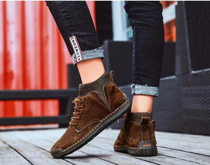 Calzado de Moda para Hombre, Talla Grande, Botas de Algodón, Zapatos Casuales, Zapatos de Una Sola Pieza - Product Image 5