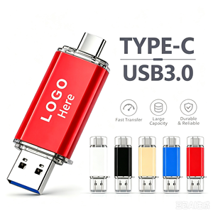 Clé USB C personnalisée avec logo, 64 Go, en métal, type C OTG, lecteur flash USB 3.0, 2 en 1, clé USB 128 Go, lecteur flash USB 3.0 - Product Image 2