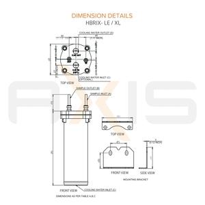 ตู้ทำความเย็นแบบ Axis HBRIX-LE สำหรับตัวอย่าง  ปริมาตรพื้นที่ทำความเย็นสูงสุด 7.2 ตารางฟุต 393 บาร์ 537 องศาเซลเซียส สำหรับโรงไฟฟ้ากำลังสูง  ผลิตจาก SS304, SS316 - Product Image 4