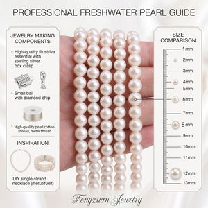 <span class=keywords><strong>Perle</strong></span> Naturali d'Acqua Dolce 2-13mm, <span class=keywords><strong>Perle</strong></span> Sciolte All'Ingrosso Bianche Rosa Viola Rotonde, <span class=keywords><strong>Perle</strong></span> Baby <span class=keywords><strong>Akoya</strong></span> per Creazione di Gioielli - Product Image 2