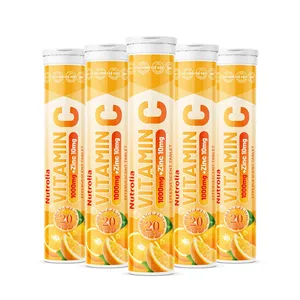 <span class=keywords><strong>Compresse</strong></span> Effervescenti di Vitamina C e <span class=keywords><strong>Zinco</strong></span> per il Supporto Immunitario ODM OEM, Bevanda Vitaminica Biologica all'Arancia per Adulti e Adolescenti - Product Image 2