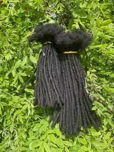 Estensioni di Dreadlocks in <span class=keywords><strong>Capelli</strong></span> Umani all'Ingrosso, Fatte a Mano, Misura Media 0,4 cm, 100% <span class=keywords><strong>Capelli</strong></span> Umani - Product Image 3