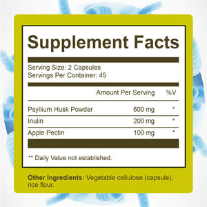 Капсулы для очищения организма Quality Fiber Cleanse: экстракт шелухи подорожника, пищевая добавка для общего поддержания здоровья - Product Image 4