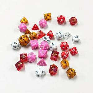 Ensemble de dés à noyau liquide Star Planet, 7 pièces, dés DND faits à la main, jeu de table TRPG, dés polyédriques en résine personnalisés, vente en gros - Product Image 6