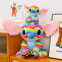 Peluche colorée brodée, coussin, jouet pour machine à griffes, cadeau d'échange, ornement d'événement, poupée de lancer de mariage, décoration de chambre