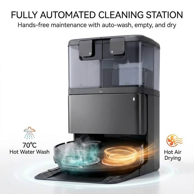 OEM RC700 Full-function Station 22000pa Super Suction Intelligent Obstacle Avoidance Wet/Dry Vacuum Cleaner Robot Aspirador