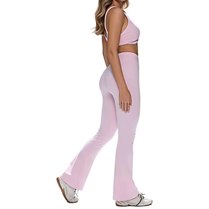 ชุดสปอร์ตบราเอวสูงสำหรับเล่นโยคะควบคุมหน้าท้องกางเกงเล่นกีฬาเอวสูงระบายอากาศได้ตามต้องการ - Product Image 5