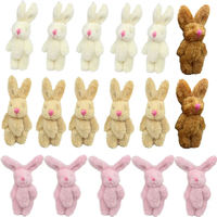 Mini lapin en peluche doux pour décoration de poupée pour maison Mini jouet en peluche lapin en peluche pour poupée