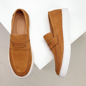 Mocasines de Hombre Sin Cordones para Todas las Estaciones, de Cuero Genuino Transpirable, Antideslizantes, con Suela Suave, Estilo Casual - Product Image 2