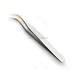 Vetus — pincettes professionnelles pour Extension de cils, pincettes courbées pour cils, bouts en Fiber, pour hommes - Product Image 6