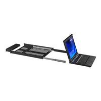 Konsol KVM Switch Drawer Rackmount LED 17'' 16 Port + 16 Paket Kabel, MT-VIKI USB VGA LCD KVM Switch 16 in 1 Out