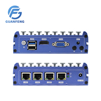 Mini Ordenador Guanfeng J1900 J3160 J3455 J4205 de Cuatro Núcleos a 2.0GHz, 2/4/8GB, 32/128GB DDR3L, 4*i211 NICs, Firewall, Mini PC Pfsense