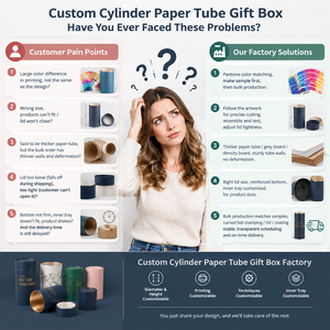 Tube en papier kraft personnalisé avec fenêtre transparente en PVC, pour emballage <span class=keywords><strong>de</strong></span> boissons, thé, café, cadeaux, <span class=keywords><strong>de</strong></span> qualité alimentaire, rond, solide, avec logo imprimé - Product Image 2