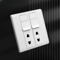 KLASS nouveau design Une série pc panneau 86 taille unipolaire ou multidirectionnelle UKBS standard électrique interrupteur mural et prise