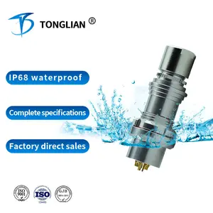 Tt F Serie Aangepaste Ip68 Waterdichte Ronde Mannelijke En Vrouwelijke Stekker Coaxiale Connector Fittingen Fabriek Fabrikant