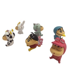 Décorations de gâteaux surgelés faites à la main Crayon Shin Cadeau d'anniversaire pour fille mignonne Ornements tendance Nouvelles boîtes à surprises de dessins animés <span class=keywords><strong>DOULUO</strong></span> Plastique - Product Image 6