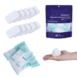 Dày Thể Thao xách tay Khăn dùng một lần Mini nén đồng xu khăn không dệt du lịch nén khăn mô - Product Image 3