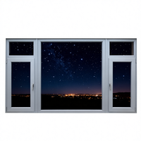 Ventanas Modernas de Alta Calidad, Horizontales, Abatibles, de Acero Inoxidable y Aleación de Aluminio, Resistentes al Fuego y al Calor, para Hogar, Hotel, Escalera