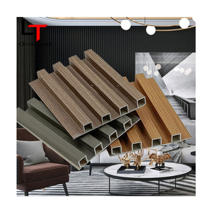 Pannello Murale WPC di Lunga Durata, Composito <span class=keywords><strong>Legno</strong></span>-Plastica, Tubo Quadrato <span class=keywords><strong>per</strong></span> Decorazioni Interne, Listello Cavo in <span class=keywords><strong>Legno</strong></span> - Product Image 6