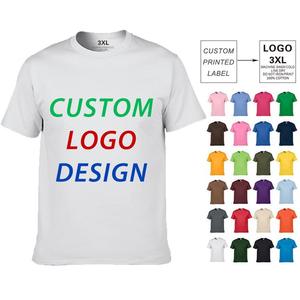 Men's Street Style Blank T-Shirt, 100% Cotton O-<b>Neck</b> Short Sleeve, 2026 Solid Color Breathable Custom Logo Printing - Product Image 2