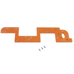Aluminum Alloy Invisible Handle Slotting <b>Jig</b> Cabinet Door Positioning Template DIY Woodworking Tool - Product Image 6