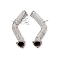 Sistema de Escape con Tubo de Bajada de Acero Inoxidable SS304 y Protector Térmico para Aston Martin DBX 4.0T V8, Libera el Potencial de Potencia del Motor