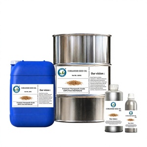 Fabricant exportateur d'huile essentielle de graines de coriandre pure, vente en gros en vrac - Pour la fabrication de cosmétiques et les mélanges d'aromathérapie - Product Image 1