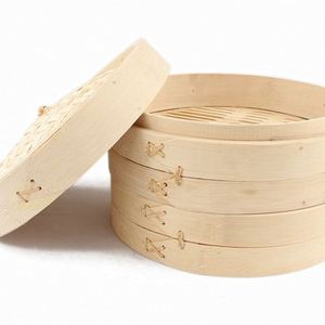 Vaporiera in bambù per gnocchi fai <span class=keywords><strong>da</strong></span> te, il miglior cestello per cottura a vapore circolare - Product Image 2