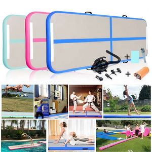 <span class=keywords><strong>Tapis</strong></span> <span class=keywords><strong>de</strong></span> gymnastique <span class=keywords><strong>gonflable</strong></span> Air Track à usage domestique avec pompe à air pour l'entraînement au yoga Cheerleading - Product Image 6