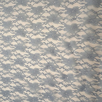 Tissu en dentelle de polyester respirant multicolore, couleur personnalisée, motif floral ajouré, poids moyen, en stock pour