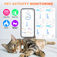 Localizador GPS para Gatos G67 con Logotipo Personalizado, 4G, Resistente al Agua, Tamaño Pequeño, Ubicación Remota en Tiempo Real por Aplicación, Monitoreo de Actividad de Mascotas