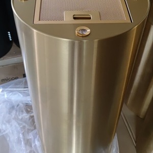 Campana Extractora Redonda Dorada Kussner, 220V, Tipo de Succión Superior, Acero Inoxidable Dorado CH-D3IS - Product Image 1