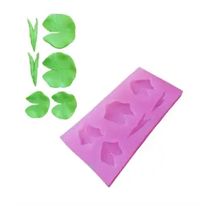 3D three-dimensional lotus leaf cake chocolate mold diy manual soap mold liquid silicone mold factory direct sales