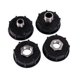 S60 * 6 kaba iplik 1/2 "3/4" erkek IBC tankı paslanmaz çelik meme drenaj uydurma yedek adaptörü - Product Image 1