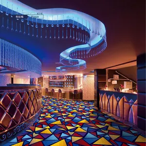 Mejor venta de alta calidad de diseño personalizado tejido casino alfombra