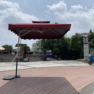 <span class=keywords><strong>Ombrellone</strong></span> <span class=keywords><strong>da</strong></span> Giardino a Doppia Copertura, Grande Parasole a Sbalzo per Patio, Ombrelloni Economici per Spiaggia - Product Image 5