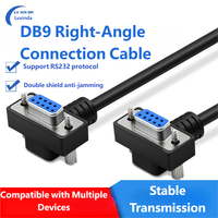 Cable Ethernet Industrial PROFINET de 9 Pines DB9 Macho a DB9 Macho, Cable de Conexión de Pantalla, Compatible con el Protocolo RS232