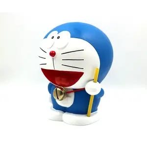 Toptan çocuklar sevimli karikatür kumbara çocuk paraları saklama kutusu oyuncaklar komik Doraemon şekilli para kumbara