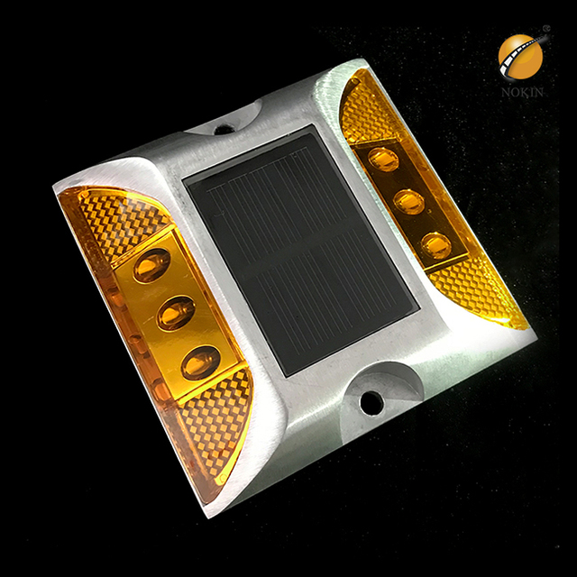 Compression 6 Led Airport Runway Lights Walkway Led Driveway Deck Low-Profile Aluminum With Pole Solar Road Stud Cat Eye