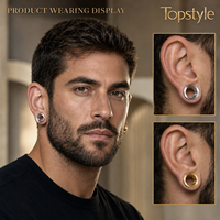Bijoux d'oreille ASTM F136 : Dilatateurs et plugs filetés, non irritants, vente en gros, best-seller