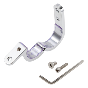 32mm Universal <strong>Motorcycle</strong> Handlebar Mounts Clamp <strong>Clock</strong> 1 1/4" Chrome XF2906117 - Product Image 5