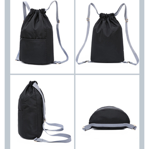 Factory Direct Custom Logo Lightweight Waterproof Travel Draw String Sports Bag <b>Drawstring</b> <b>Backpacks</b> for Gym Swimming - Product Image 6